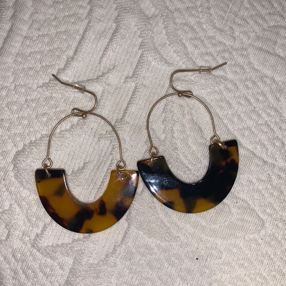 🐬Tortoise Shell Earrings - Picture 1 of 3